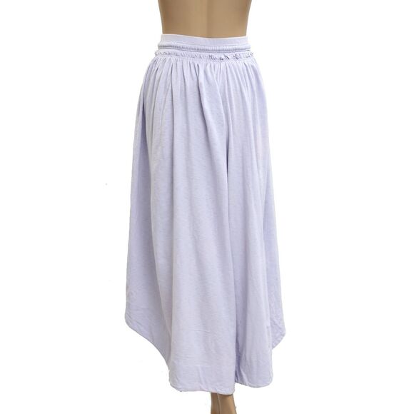 Free People Free-est Quentin Pants Mid-Rise Wide Leg Lavender Cotton M 281457 - Picture 7 of 10